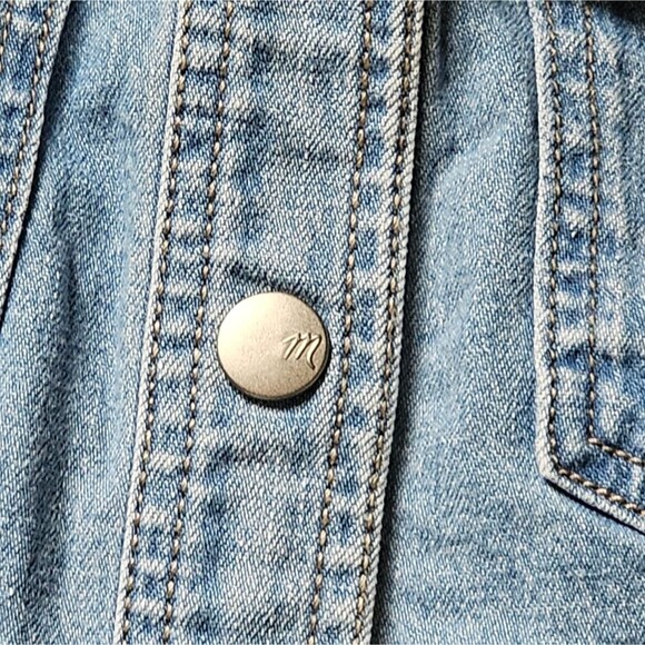 Madewell Denim Seamed Mini Shirtdress in Palermo Wash - Picture 7 of 9